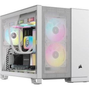 CORSAIR 2500D AIRFLOW Micro ATX Dual Chamber PC Case – White