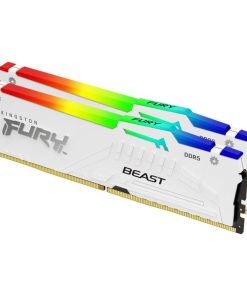 Kingston Technology FURY Beast 64GB 6000MT/s DDR5 CL30 DIMM (Kit of 2) White RGB EXPO