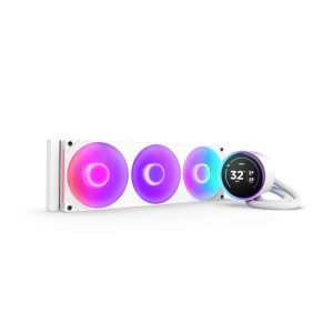NZXT Kraken Elite 420 RGB Processeur Refroidisseur de liquide tout-en-un 14 cm Blanc 1 pièce(s)