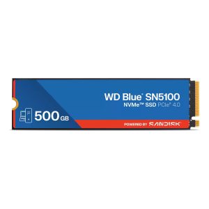 WD Hard Drive Blue SN5100 – 500 GB – PCIe 4.0 (NVMe) – Blue