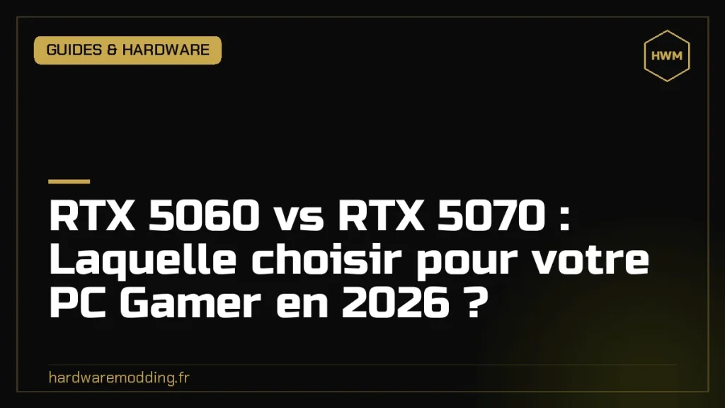 RTX 5060 vs RTX 5070 : Laquelle choisir pour votre PC Gamer en 2026 ?