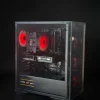 PC Gamer Bahamut - interieur M.RED ventilateurs rouges