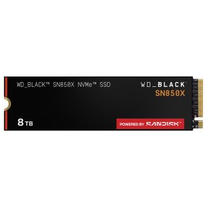 WD Hard Drive Black SN850X – 8TB – PCIe Gen4 NVMe – Black