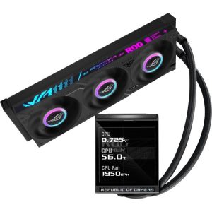 ASUS ROG Strix LC IV 360 ARGB LCD Processeur Refroidisseur de liquide tout-en-un 12 cm Noir