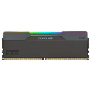 KLEVV CRAS V RGB Obsidian Black – 32 GB (2 x 16 GB Kit) – DDR5 6400 UDIMM CL30